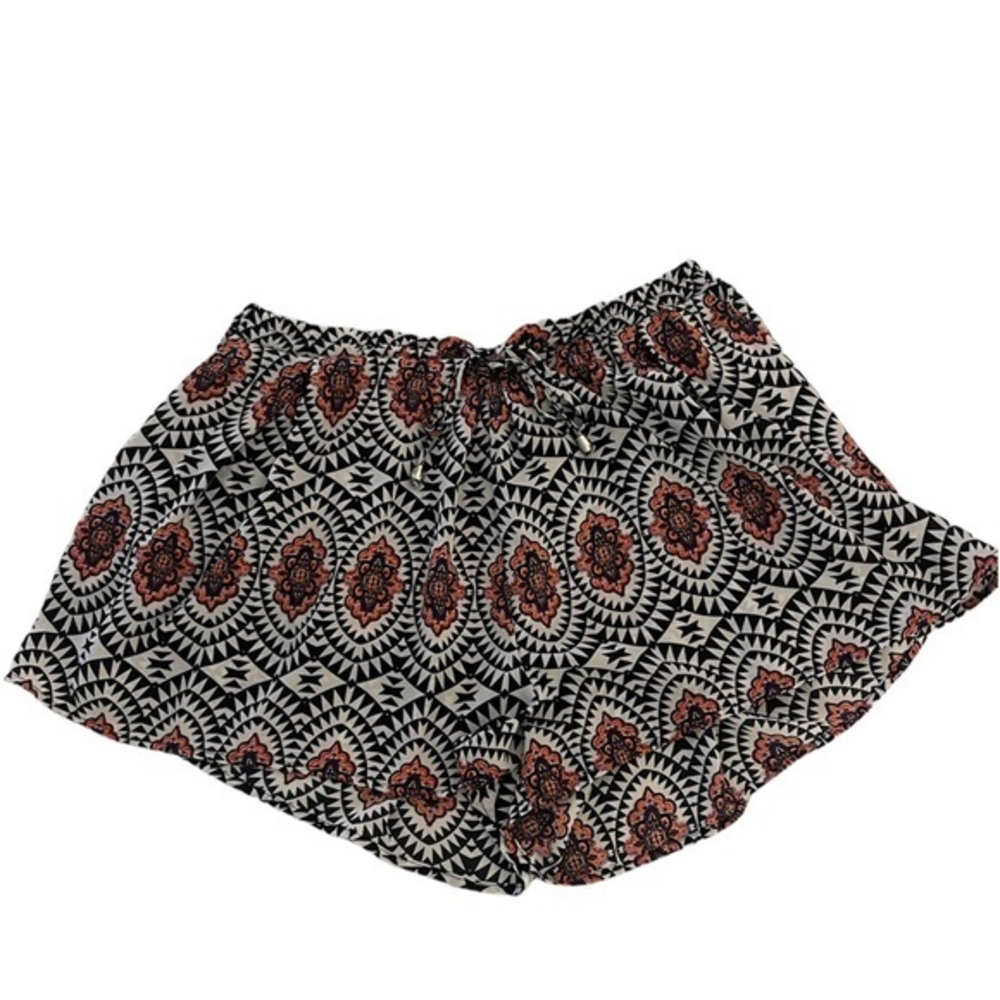 Lg Romeo & Juliet‎ geometric shorts skirt flowy shorts black white pink